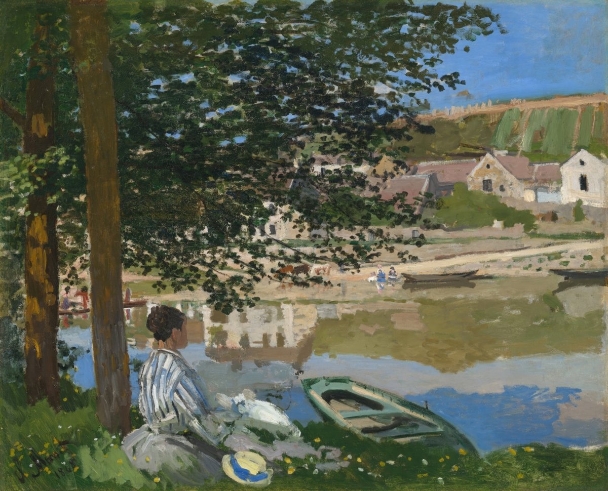 On the Banks of Bennecourt | Claude Monet | Ave Legato Art Prints