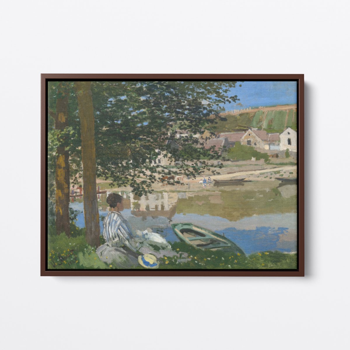 On the Banks of Bennecourt | Claude Monet | Ave Legato | Canvas Art Prints | Vintage Artwork