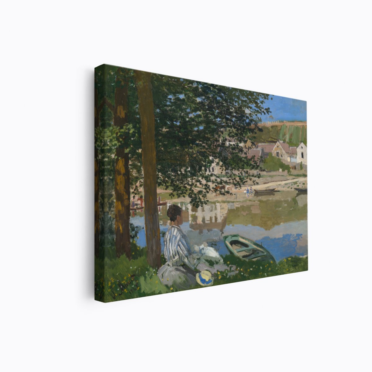 On the Banks of Bennecourt | Claude Monet | Ave Legato Art Prints