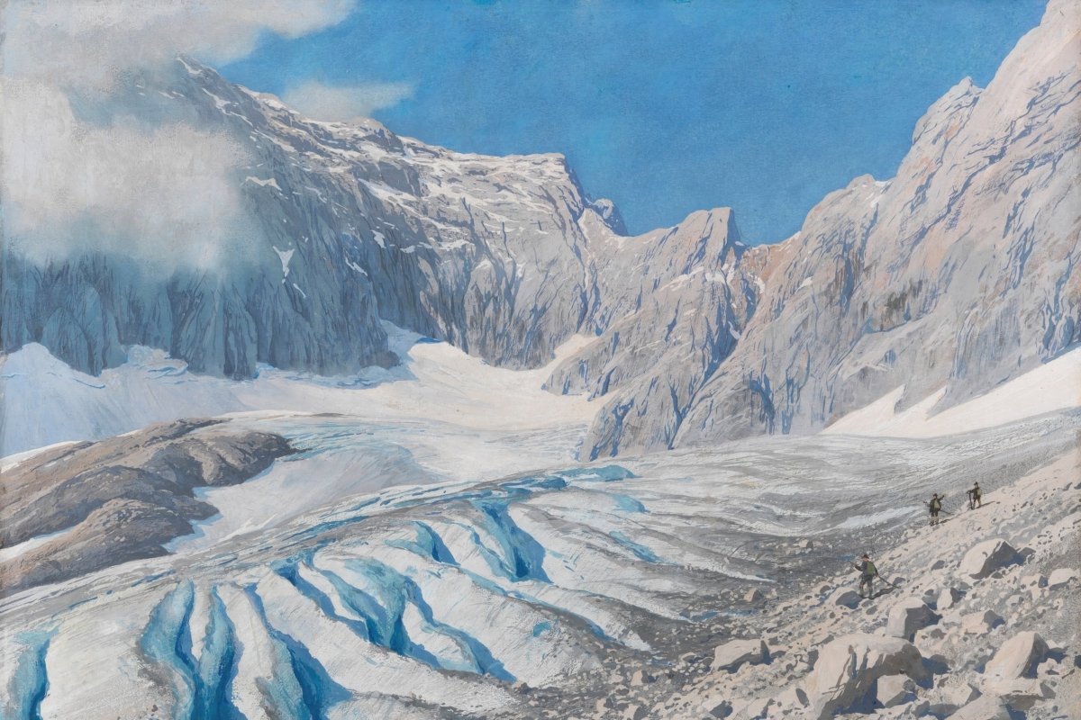 On the Höllental Glacier (With View of the Zugspitze) | Rudolf Reschreiter | Ave Legato Art Prints