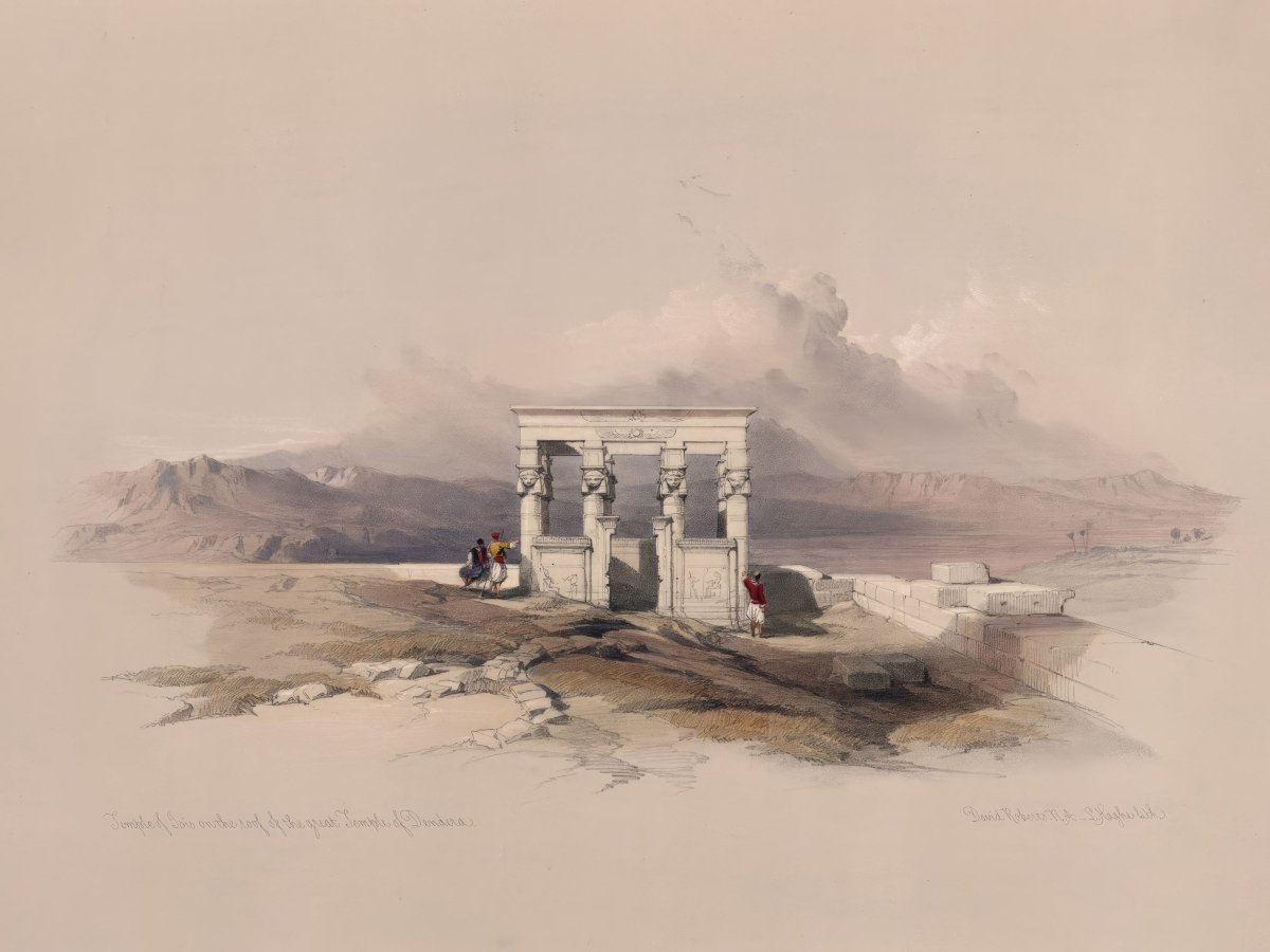 On the Roof of the Great Temple | David Roberts | Ave Legato Art Prints