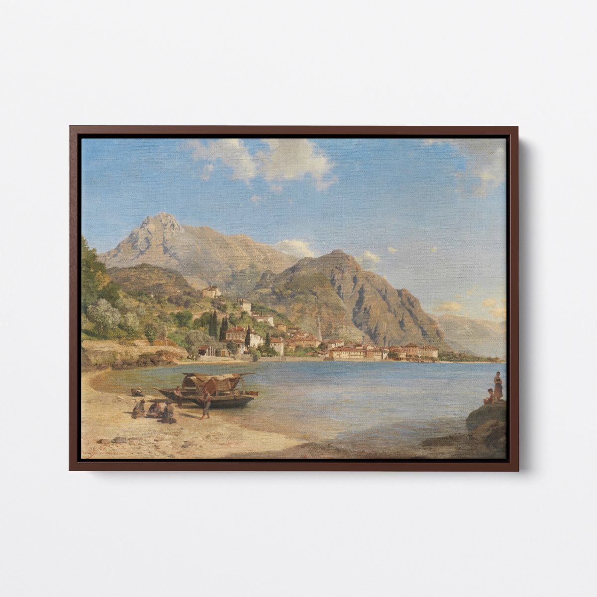 On The Shore of Lake Como | Albert Zimmermann | Ave Legato Art Prints