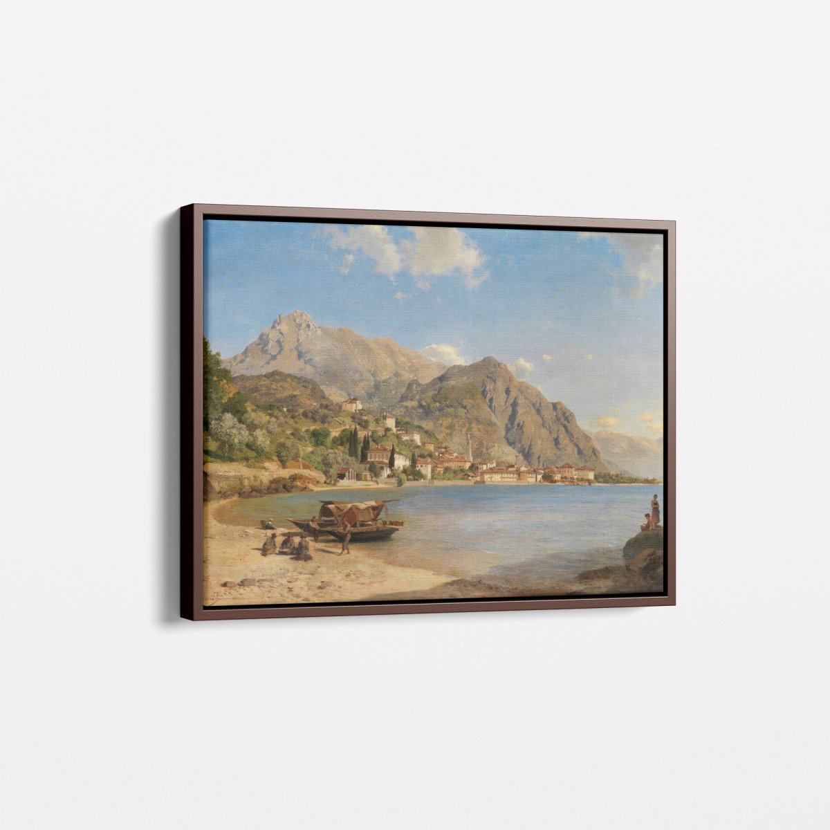 On The Shore of Lake Como | Albert Zimmermann | Ave Legato Art Prints