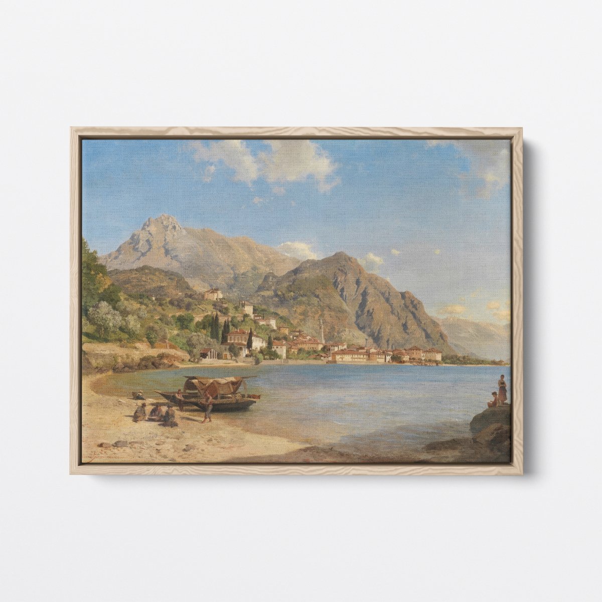 On The Shore of Lake Como | Albert Zimmermann | Ave Legato Art Prints