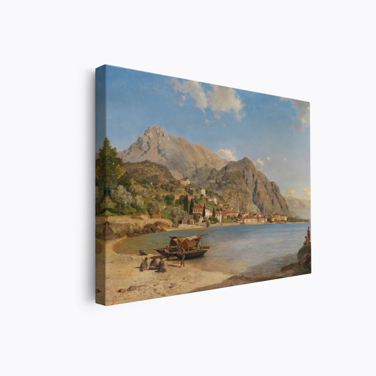 On The Shore of Lake Como | Albert Zimmermann | Ave Legato Art Prints