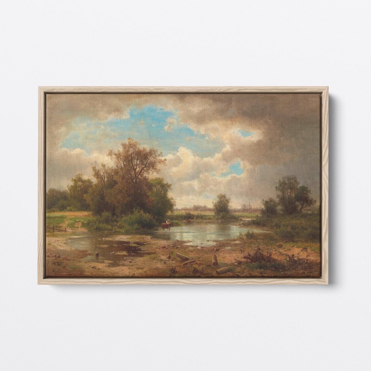 Open Landscape with Pond | Adolf Chwala | Ave Legato Art Prints