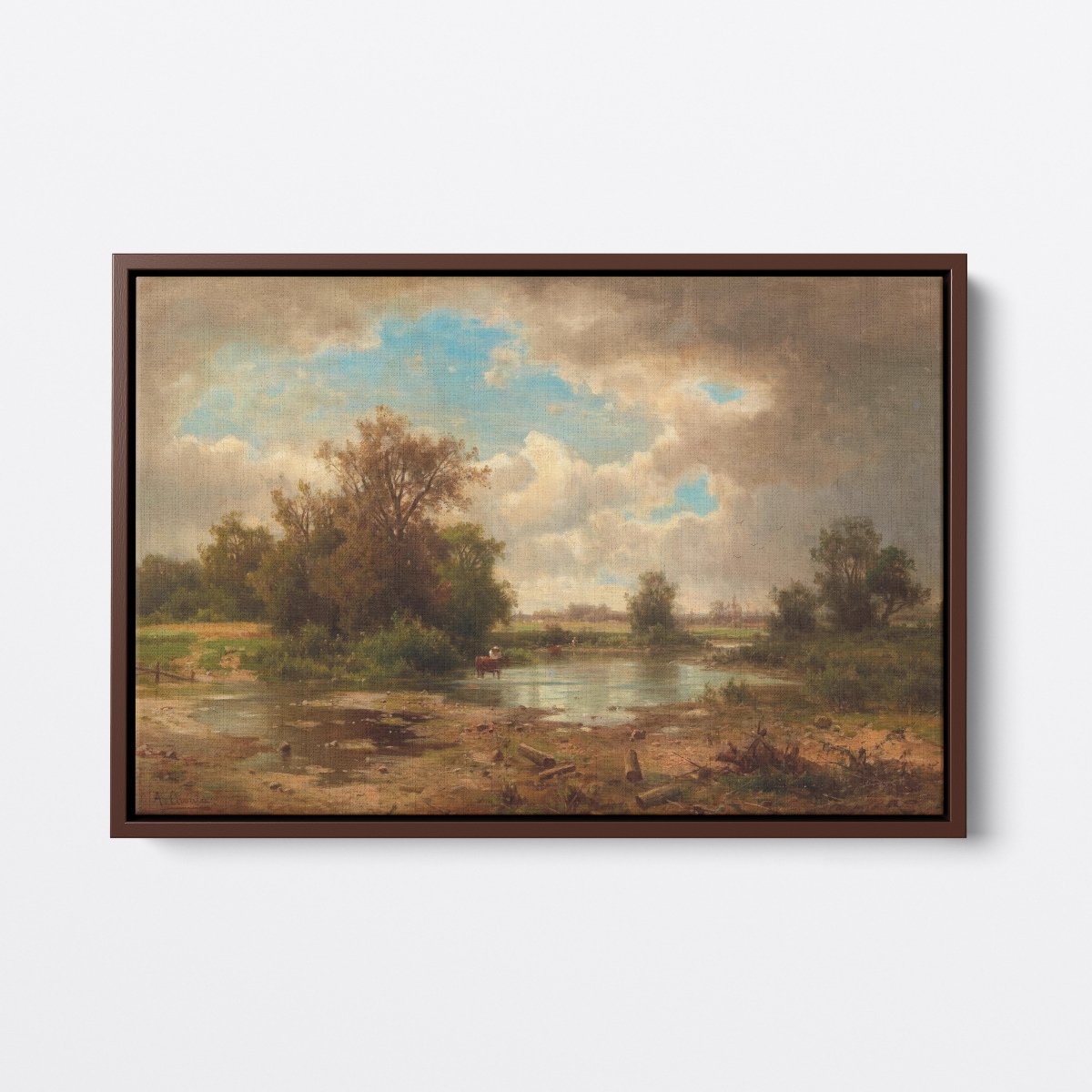 Open Landscape with Pond | Adolf Chwala | Ave Legato Art Prints