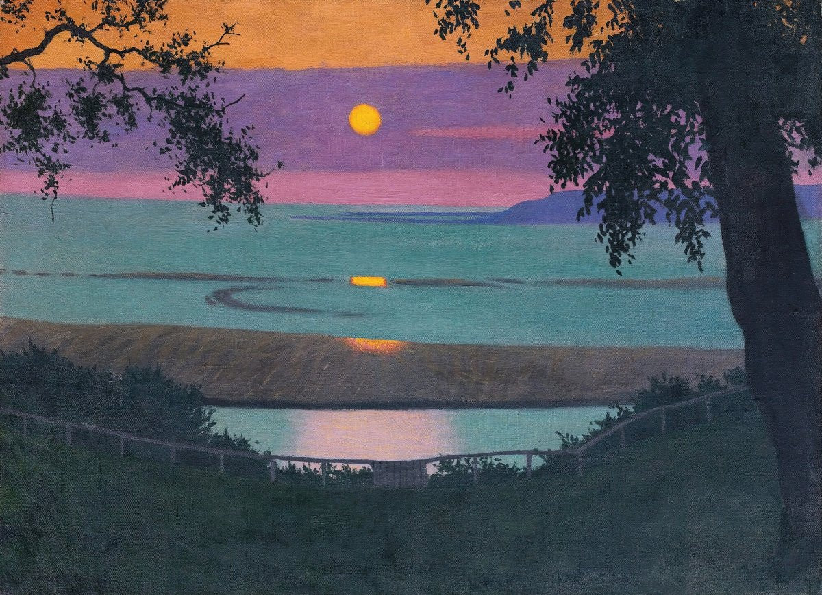 Orange Sunset, Violet Sky | Félix Vallotton | Ave Legato Art Prints