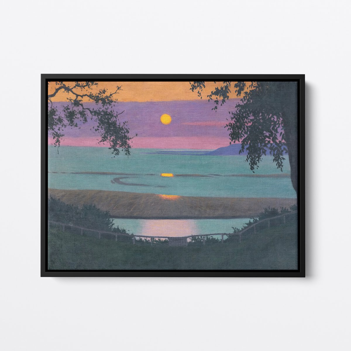 Orange Sunset, Violet Sky | Félix Vallotton | Ave Legato | Canvas Art Prints | Vintage Artwork