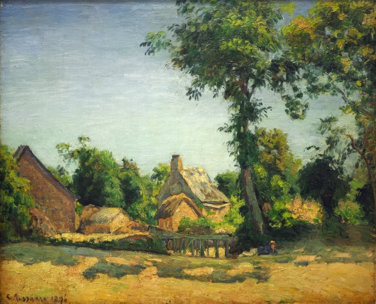 Outskirts of a French Village | Camille Pissarro | Ave Legato Art Prints