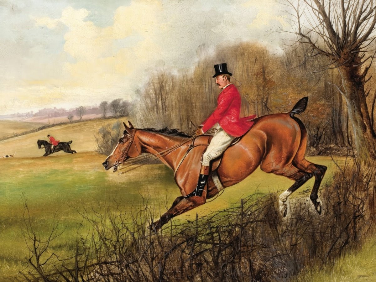 Over the Hedge: Fox Hunt Scene | John Wheeler | Ave Legato Art Prints