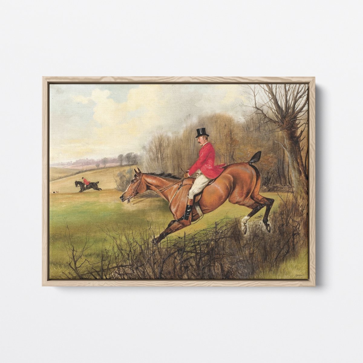 Over the Hedge: Fox Hunt Scene | John Wheeler | Ave Legato Art Prints