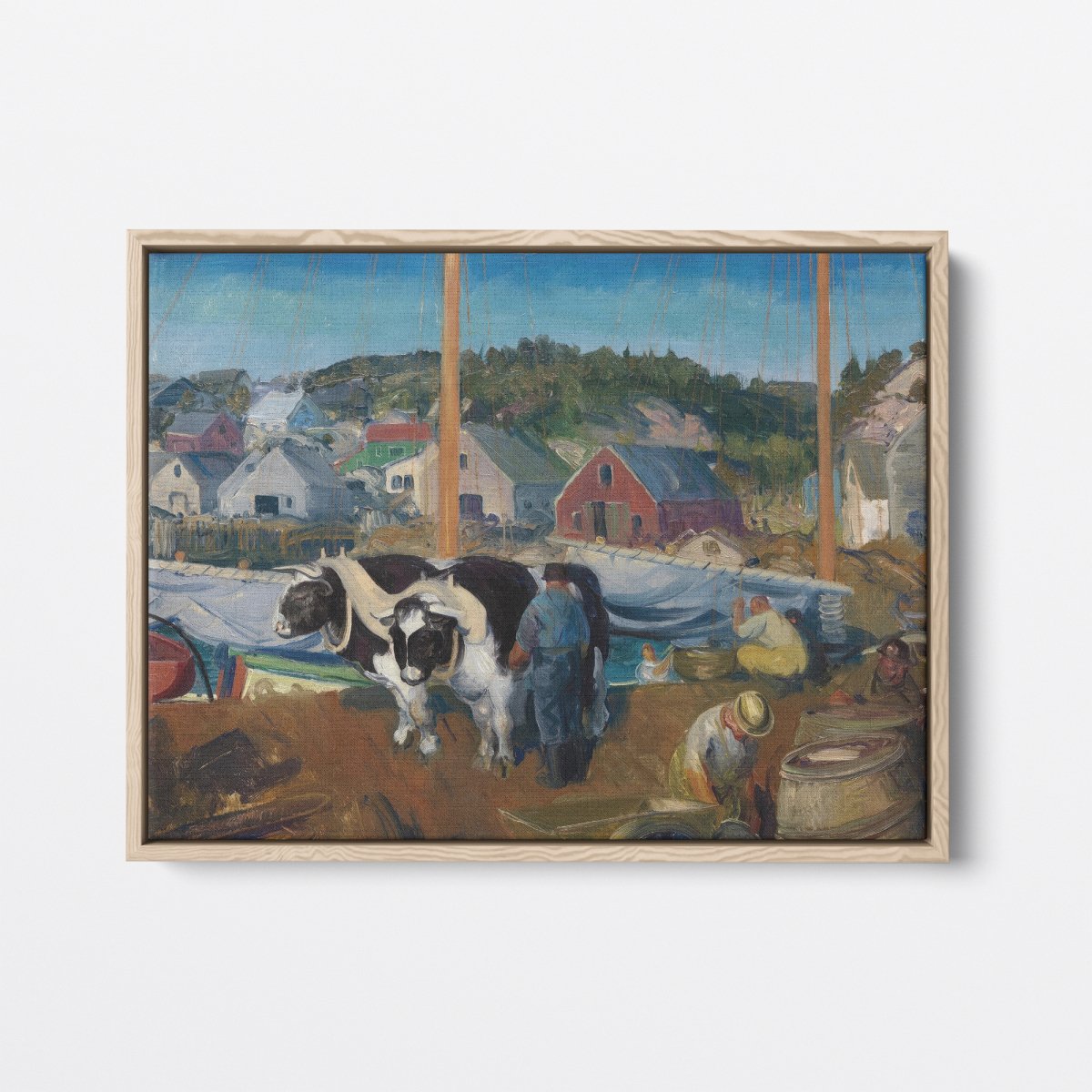 Ox Team, Wharf at Matinicus | George Bellows | Ave Legato Art Prints