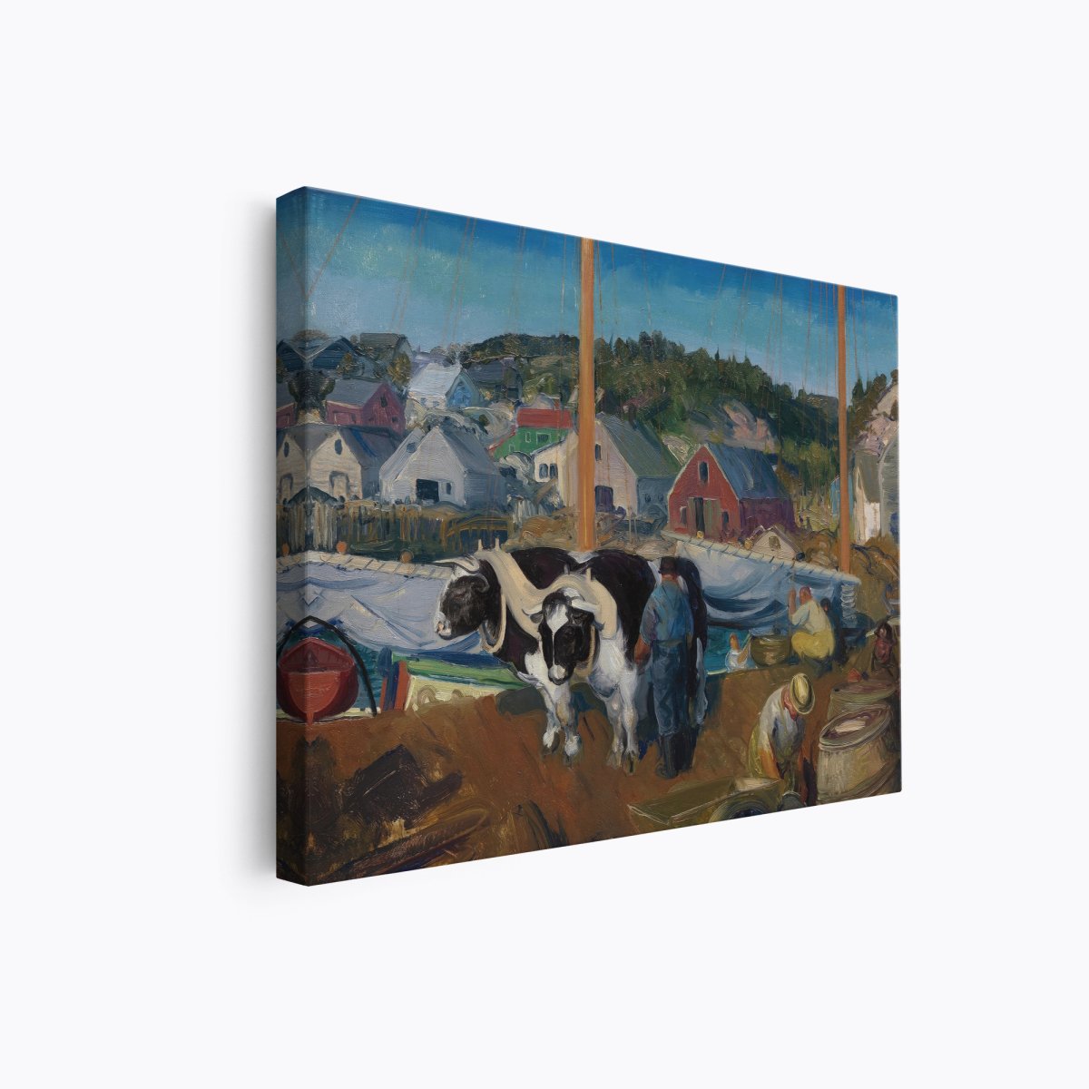 Ox Team, Wharf at Matinicus | George Bellows | Ave Legato Art Prints