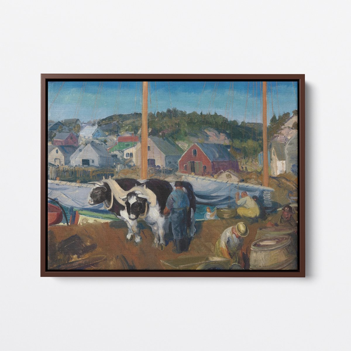 Ox Team, Wharf at Matinicus | George Bellows | Ave Legato Art Prints