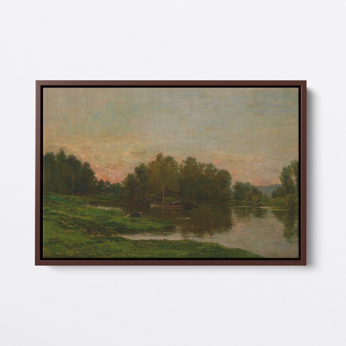 Painter’s Barge on the Oise River | Charles Daubigny | Ave Legato Art Prints