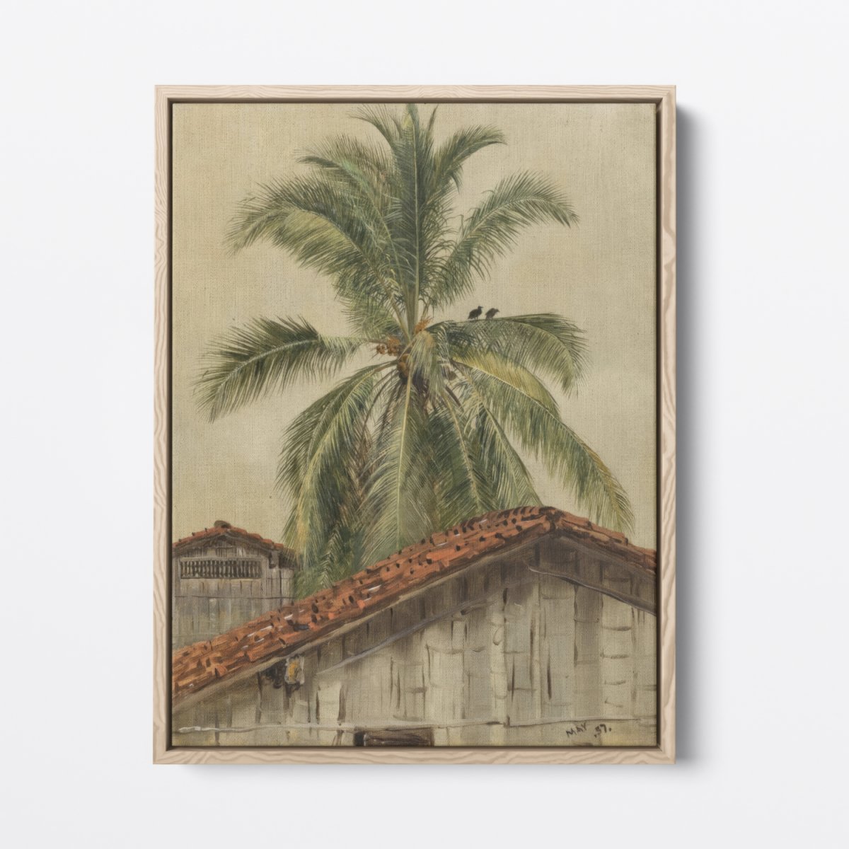 Palm Trees and Housetops, Ecuador | Frank Edwin Scott | Ave Legato Art Prints