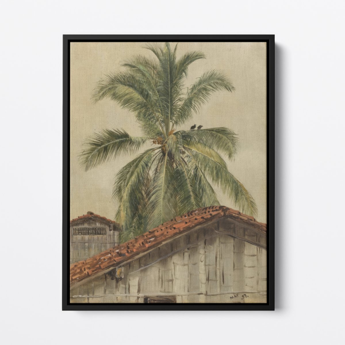 Palm Trees and Housetops, Ecuador | Frank Edwin Scott | Ave Legato Art Prints