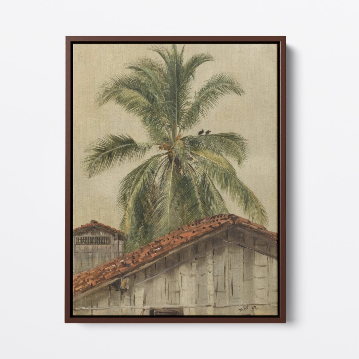 Palm Trees and Housetops, Ecuador | Frank Edwin Scott | Ave Legato Art Prints