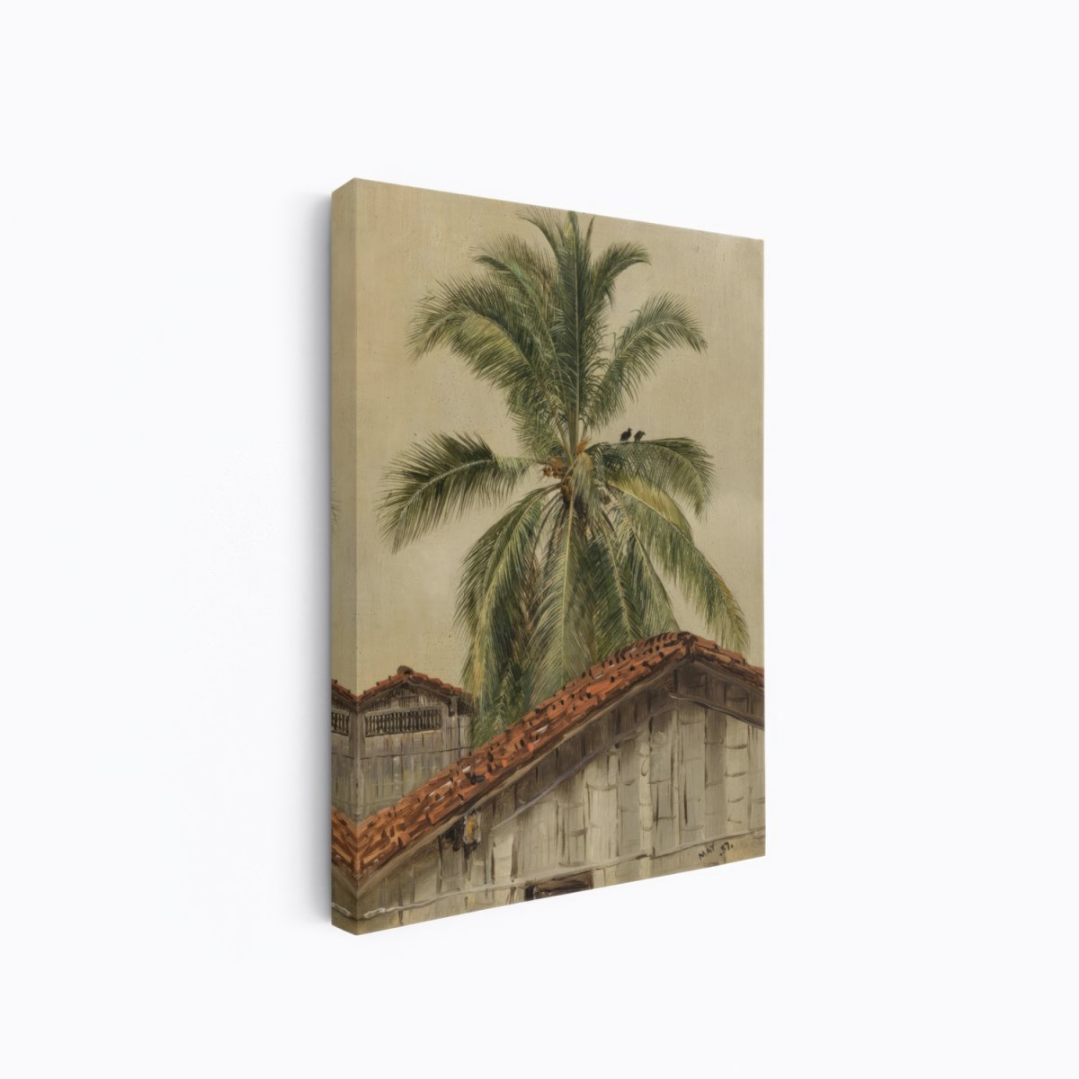 Palm Trees and Housetops, Ecuador | Frank Edwin Scott | Ave Legato Art Prints