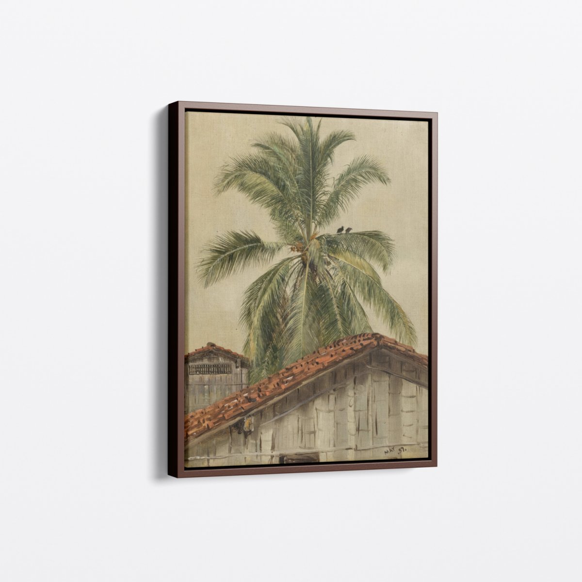 Palm Trees and Housetops, Ecuador | Frank Edwin Scott | Ave Legato Art Prints