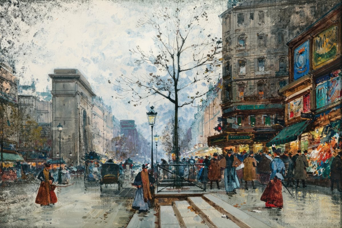 Paris, La Porte Saint - Denis | Eugene Galien - Laloue | Ave Legato Art Prints