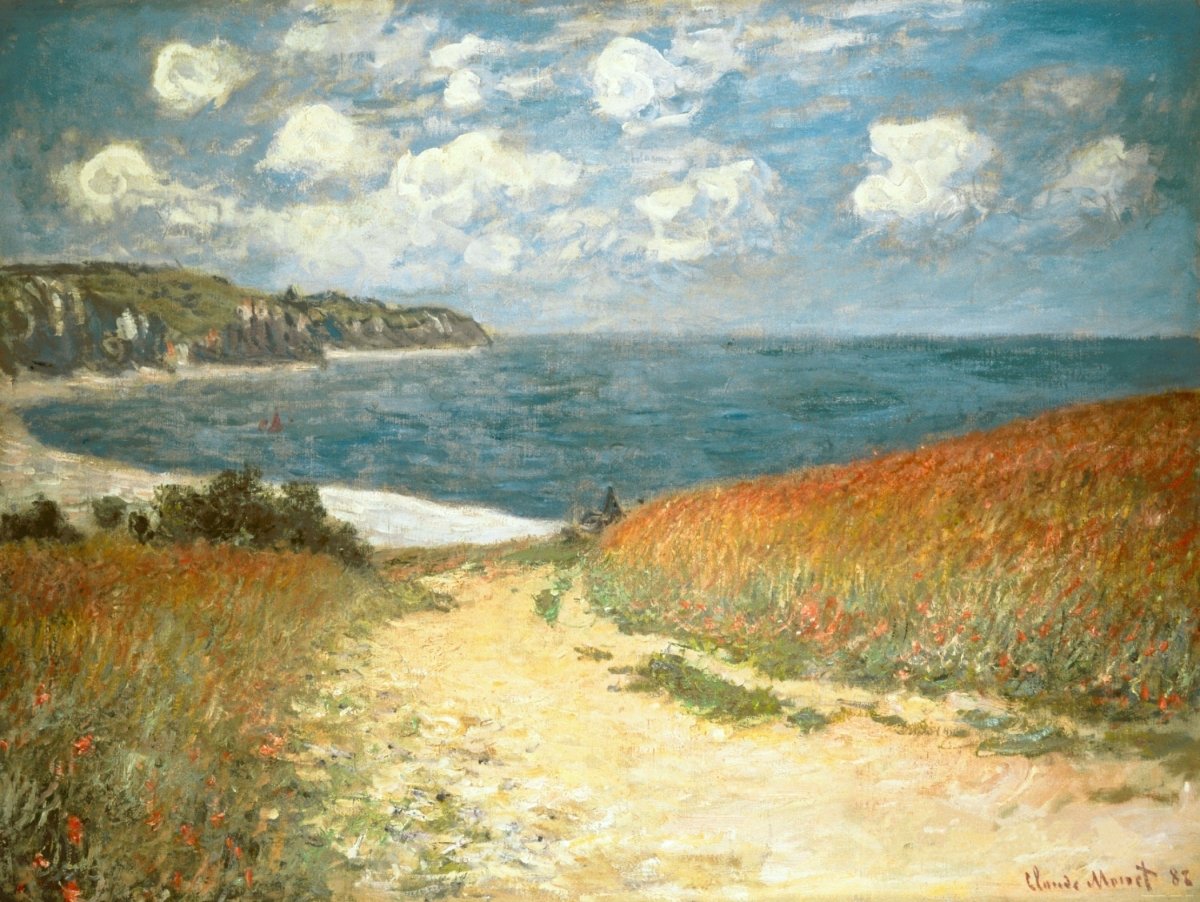 Path in the Wheat at Pourville | Claude Monet | Ave Legato Art Prints