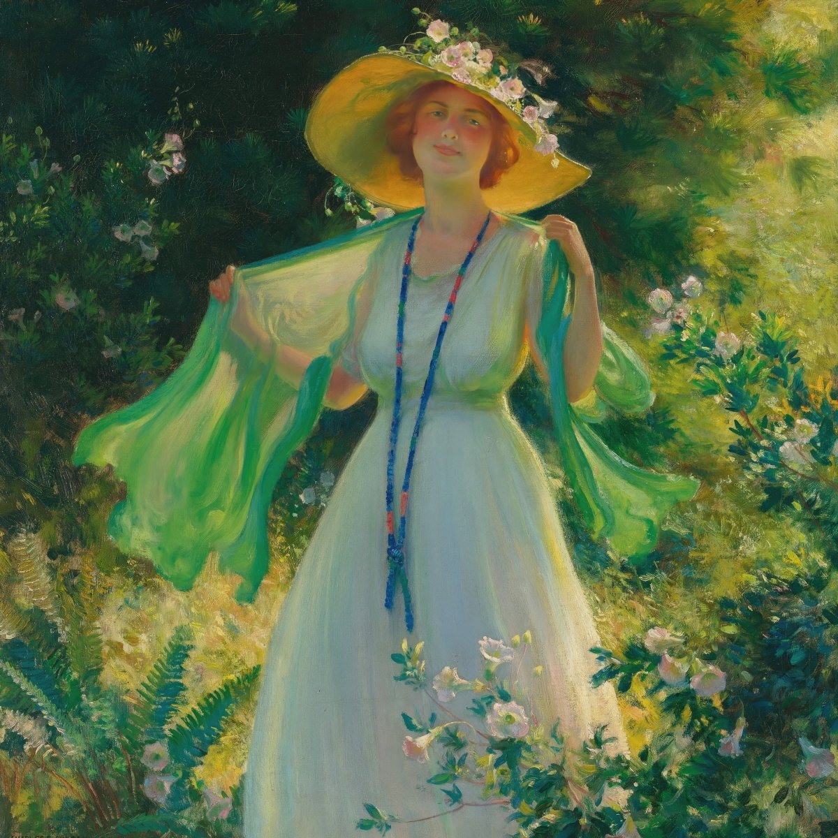 Path of Flowers | Charles Curran | Ave Legato Art Prints