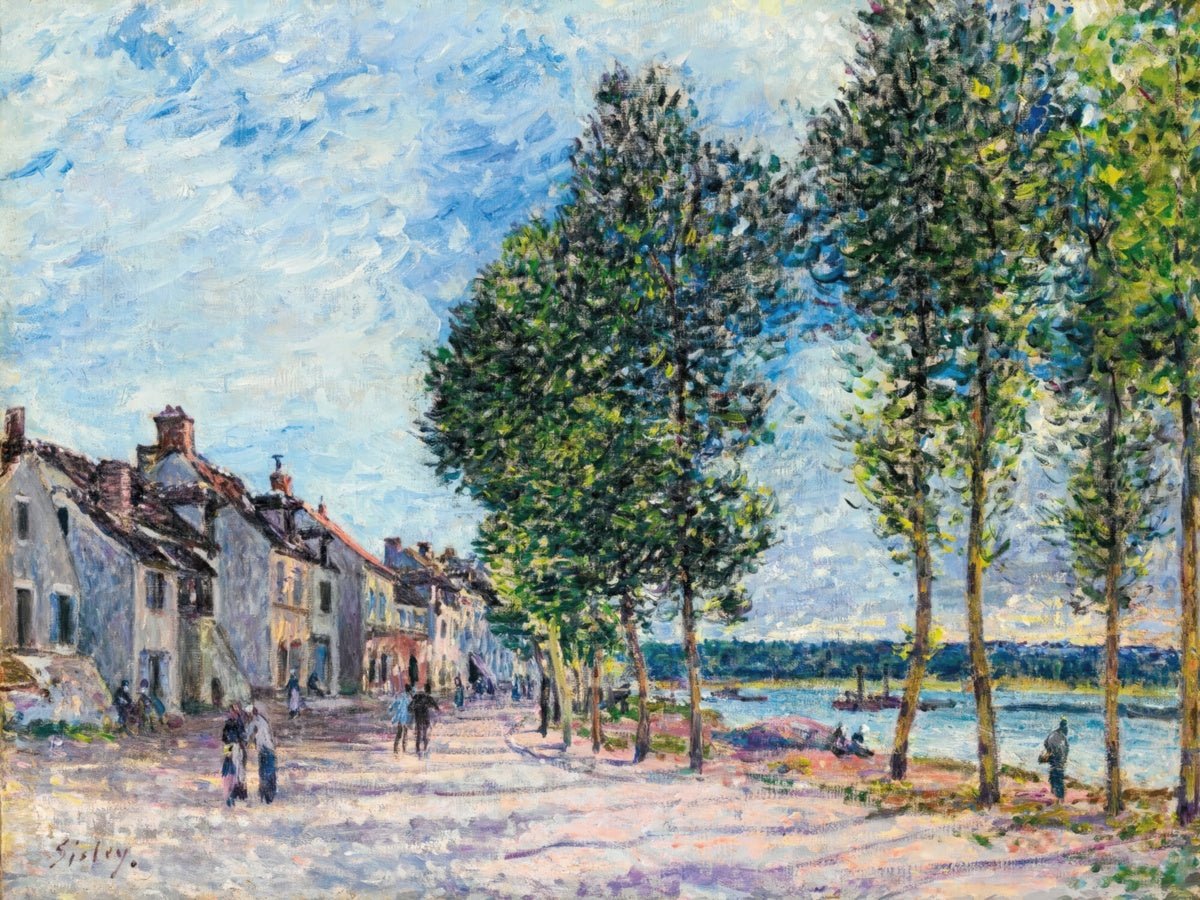 Pathway, Seine at Bougival | Alfred Sisley | Ave Legato Art Prints