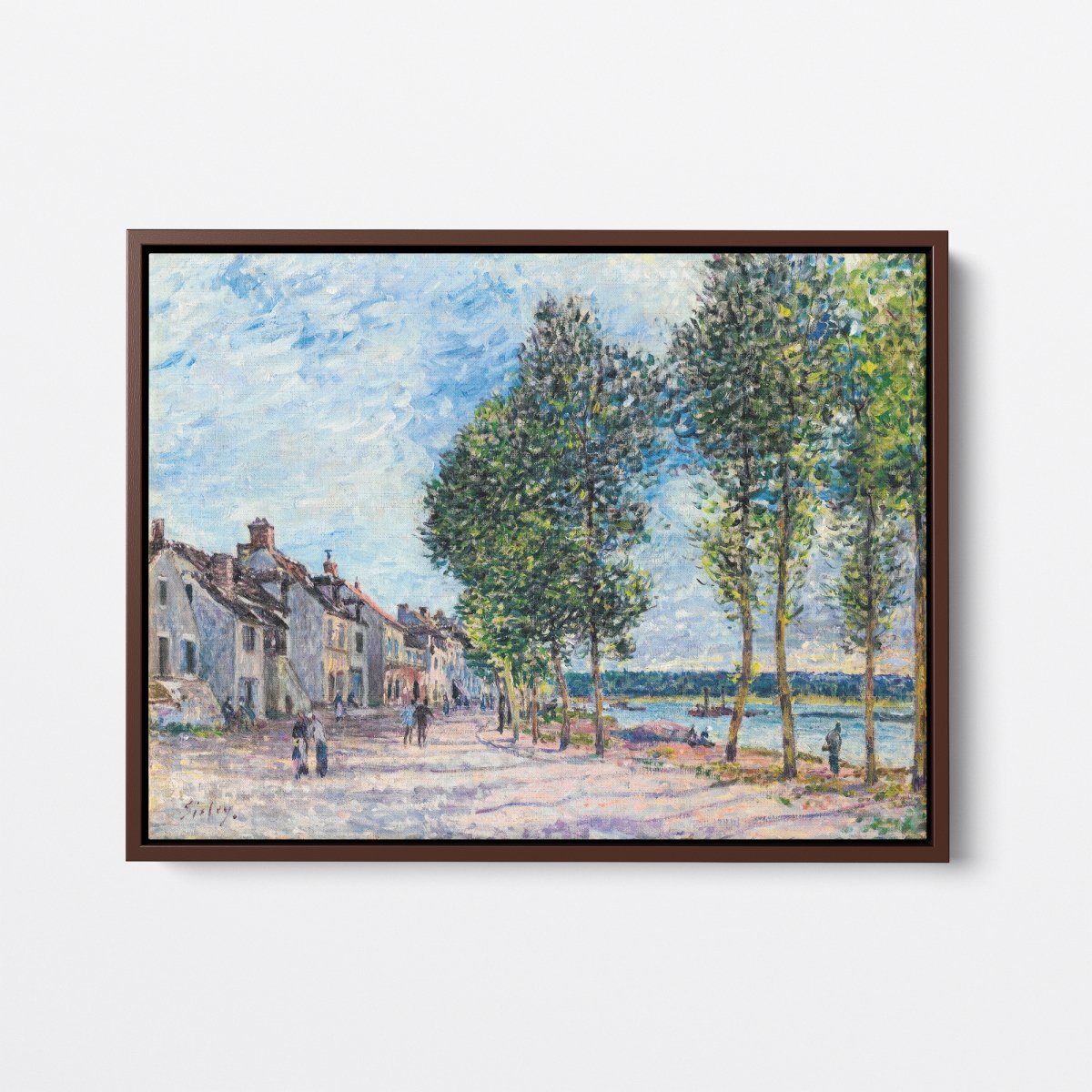 Pathway, Seine at Bougival | Alfred Sisley | Ave Legato Art Prints