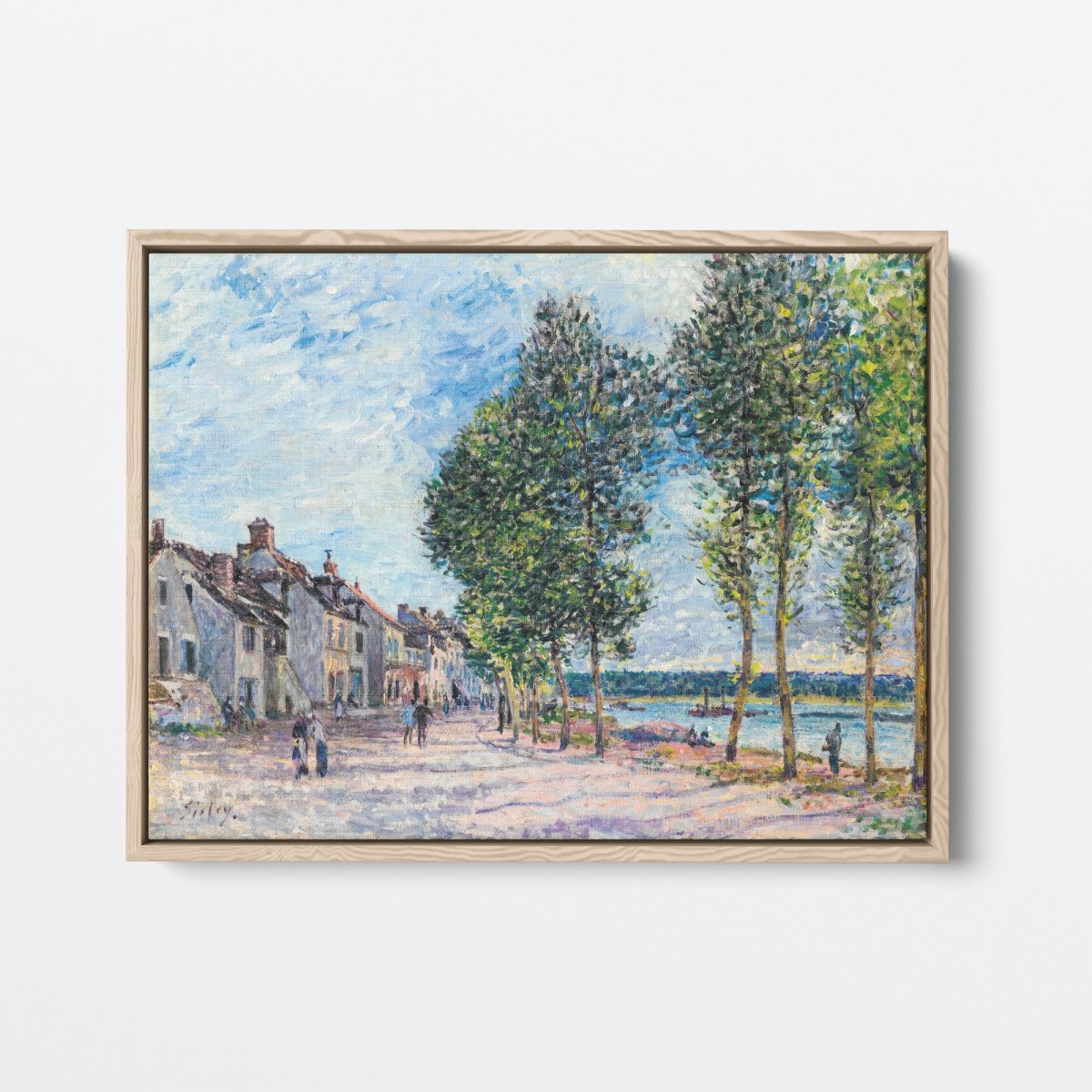 Pathway, Seine at Bougival | Alfred Sisley | Ave Legato Art Prints