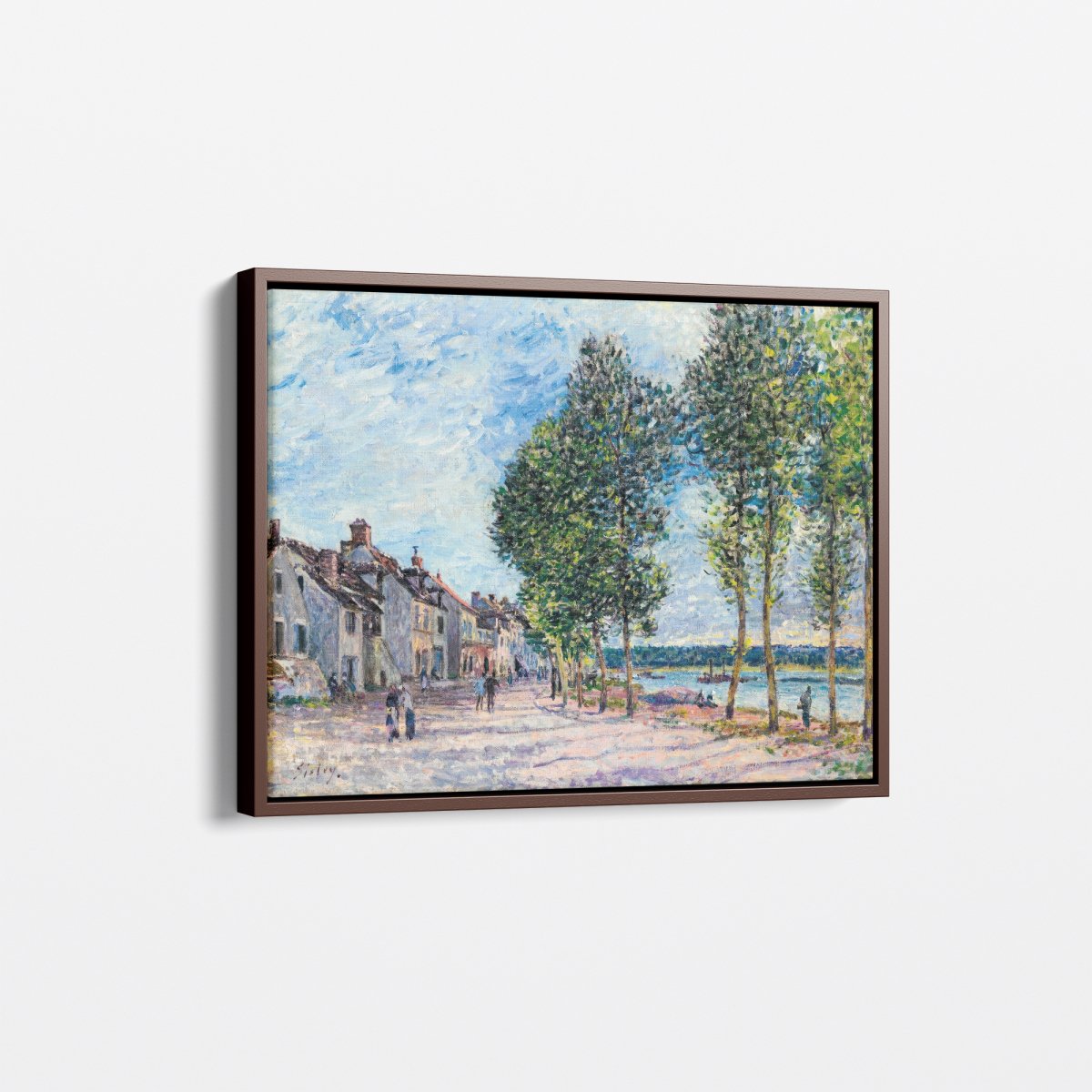 Pathway, Seine at Bougival | Alfred Sisley | Ave Legato Art Prints