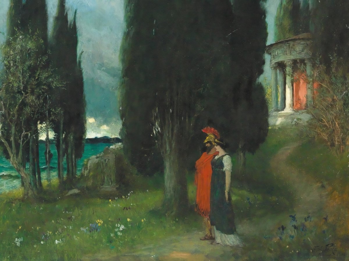 Peaceful Evening, Old Athens | Ferdinand Leeke | Ave Legato Art Prints