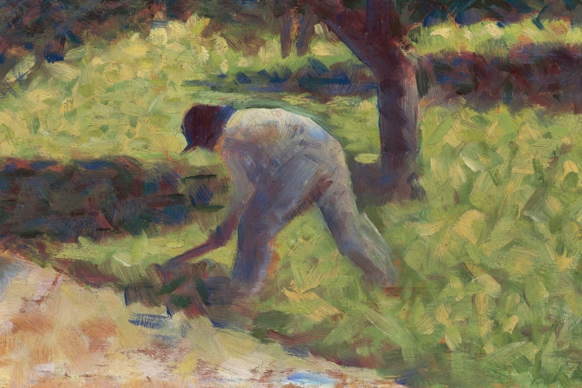 Peasant With A Hoe | Georges Seurat | Ave Legato Art Prints