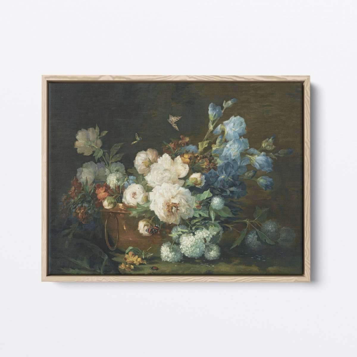 Peonies & Irises | Marie Hodieux | Ave Legato | Canvas Art Prints | Vintage Artwork