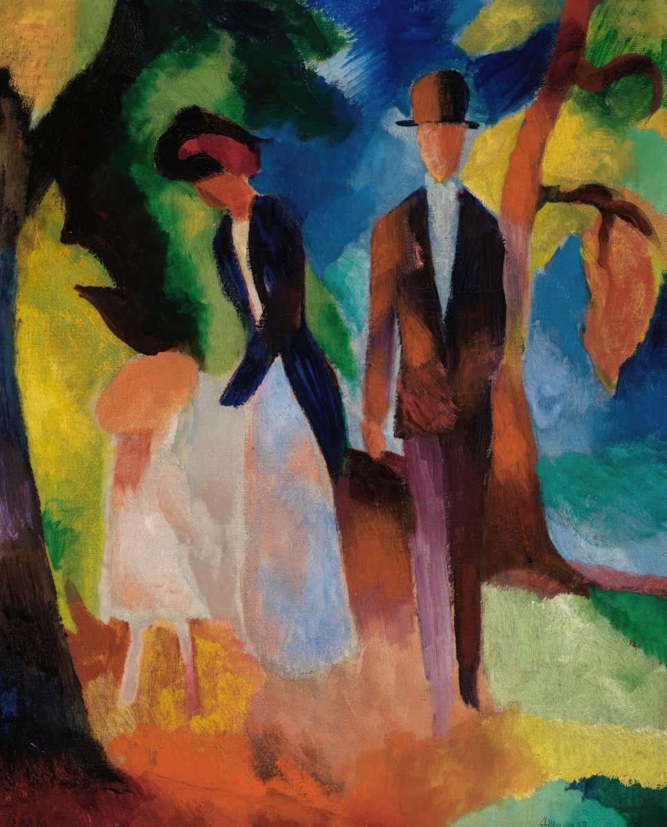 People on the Blue Lake | August Macke | Ave Legato Art Prints