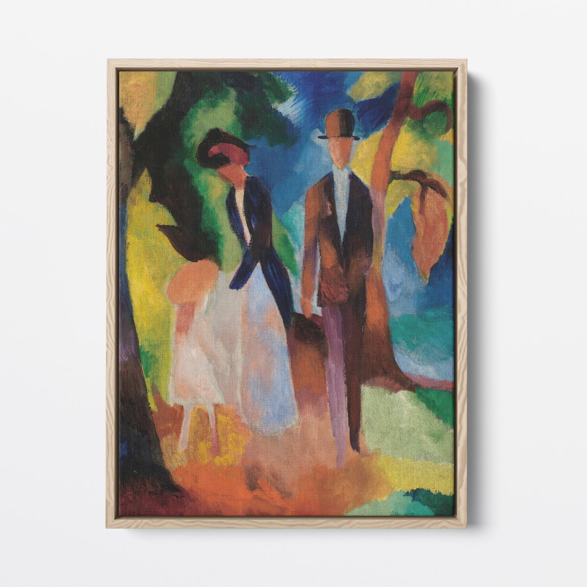 People on the Blue Lake | August Macke | Ave Legato Art Prints