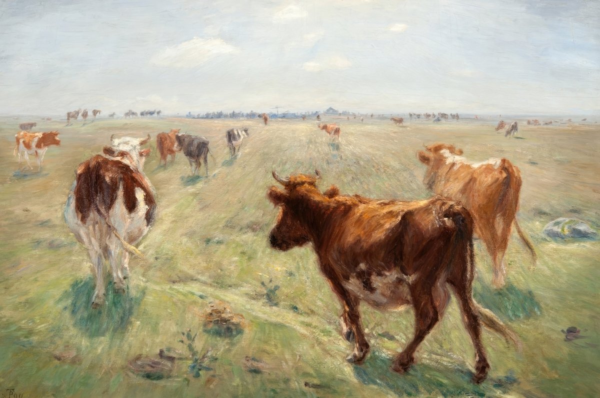 Philipsen's Cows Grazing | Theodor Philipsen | Ave Legato Art Prints