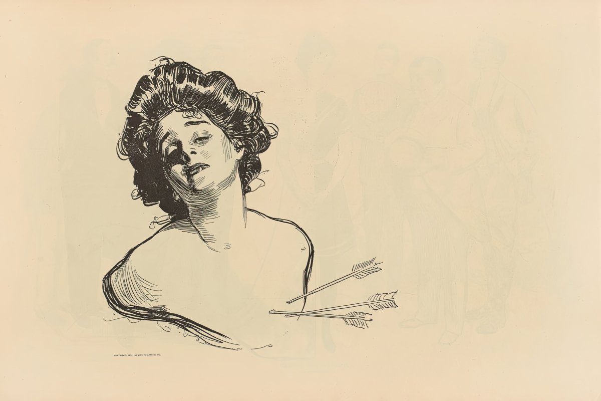 Pierced in the Heart | Charles Dana Gibson | Ave Legato Art Prints