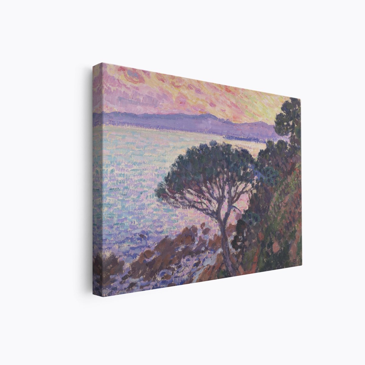 Pine - Tree near the Mediterranean Sea at Sunset | Theo van Rysselberghe | Ave Legato Art Prints