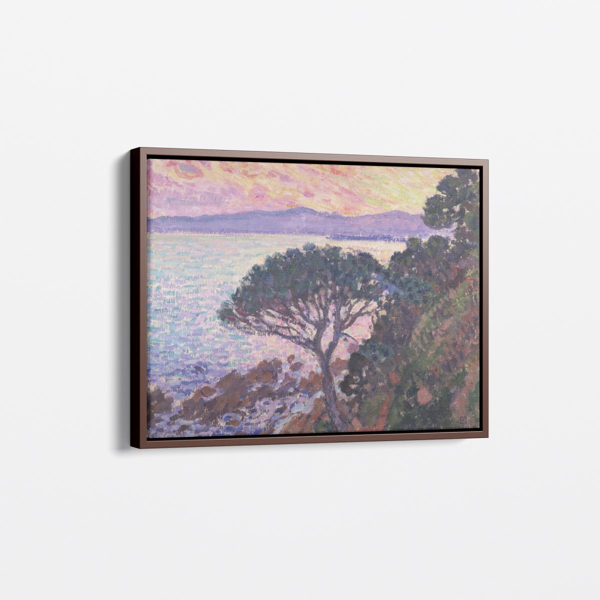 Pine - Tree near the Mediterranean Sea at Sunset | Theo van Rysselberghe | Ave Legato Art Prints