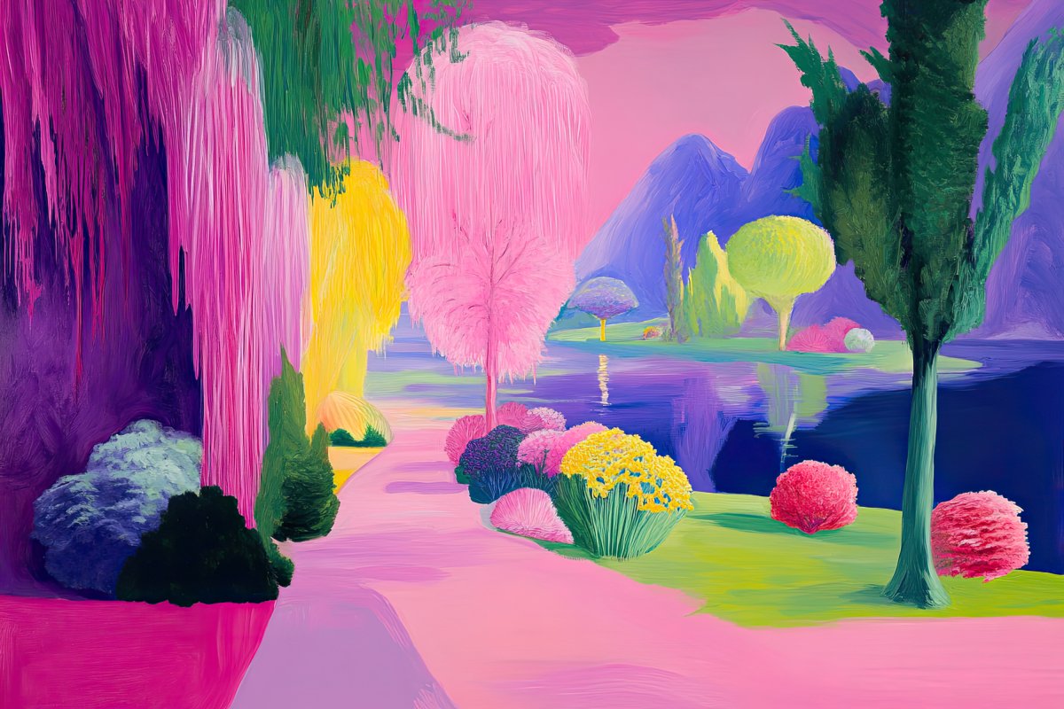 Pink Surreal Landscape | Ave Legato | Ave Legato Art Prints