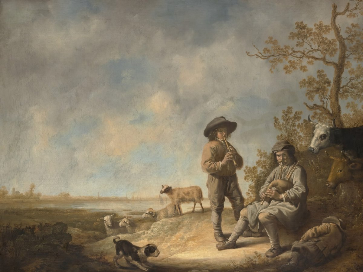 Piping Shepherds | Aelbert Cuyp | Ave Legato Art Prints