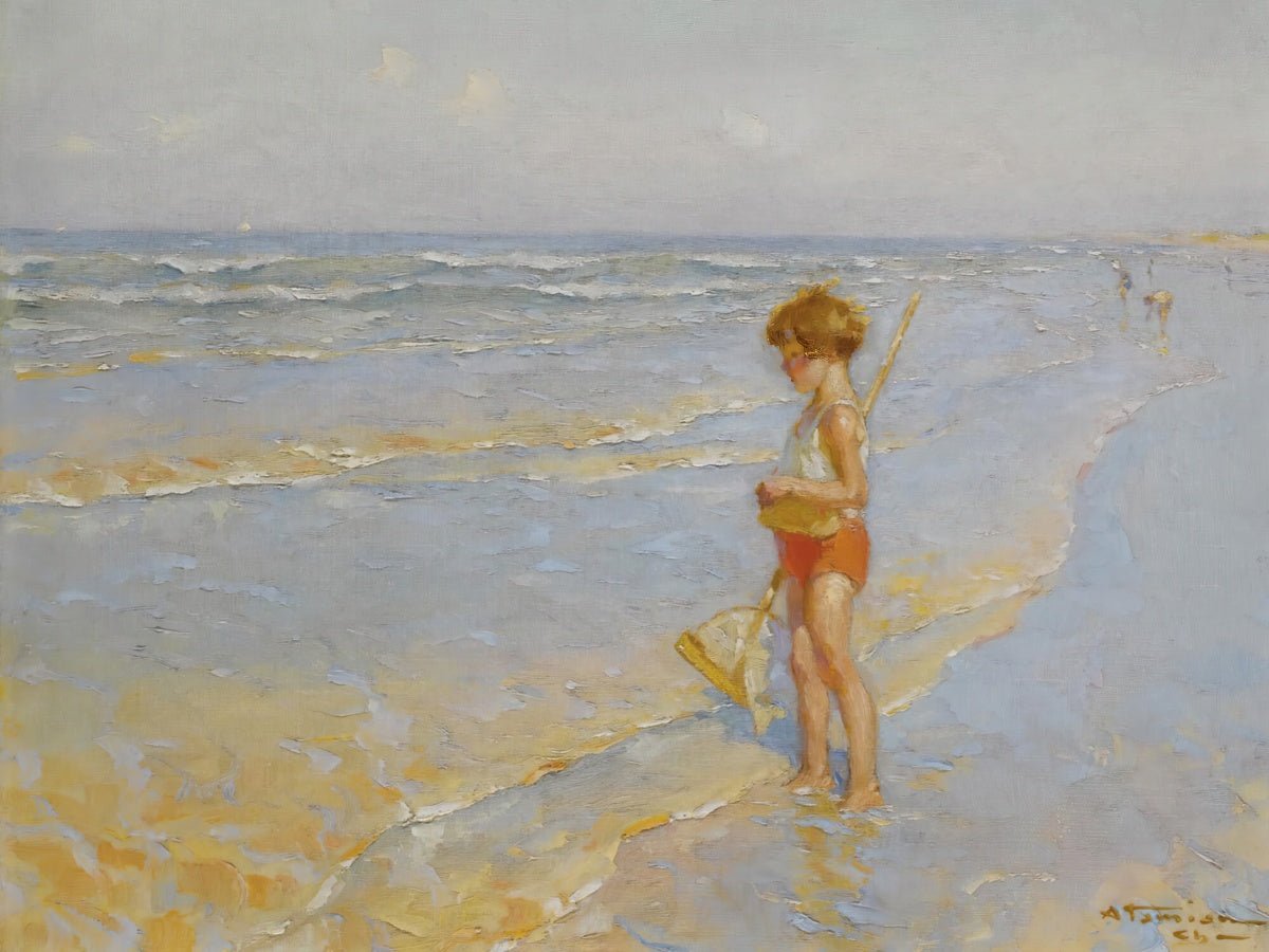 Playing On The Beach | Charles Atamian | Ave Legato Art Prints