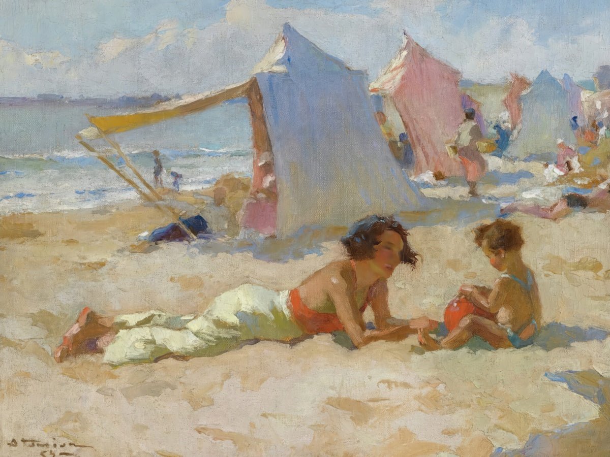 Playing On The Beach II | Charles Atamian | Ave Legato Art Prints