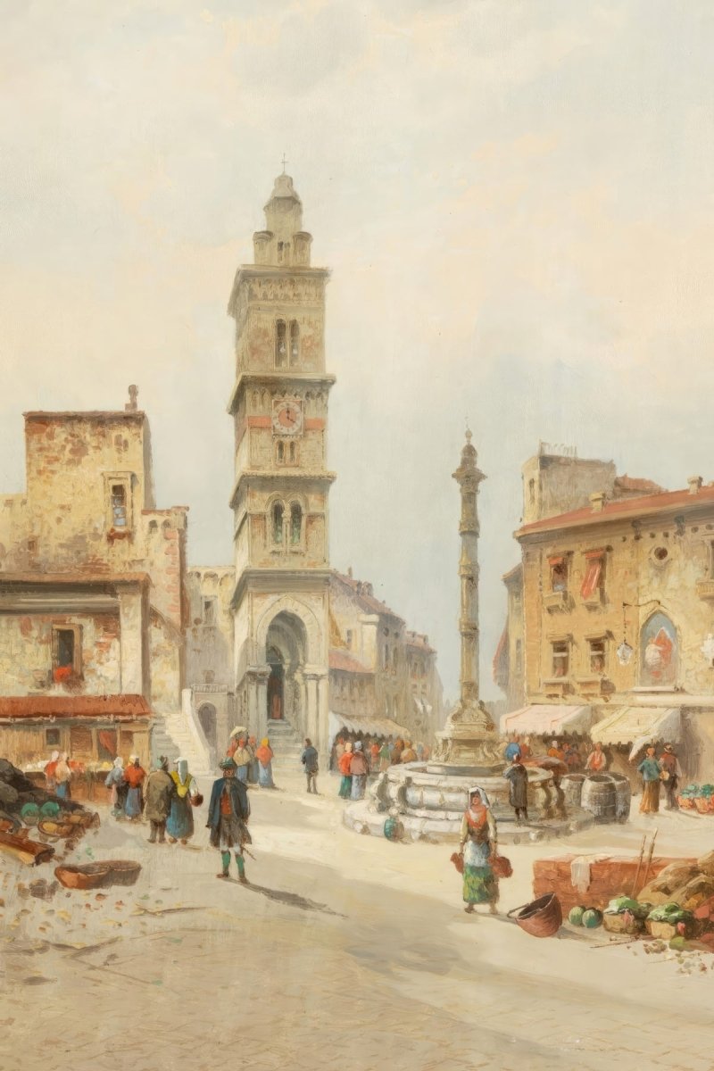 Plaza in Capua | Karl Kaufmann | Ave Legato Art Prints