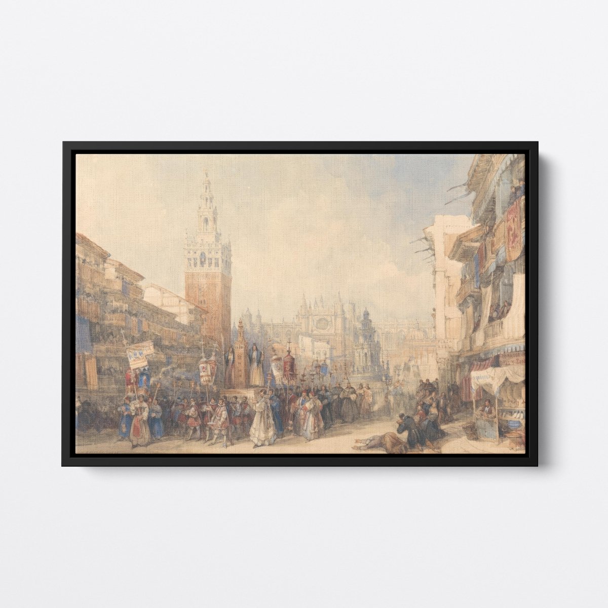 Plaza Real and Procession | David Roberts | Ave Legato Art Prints