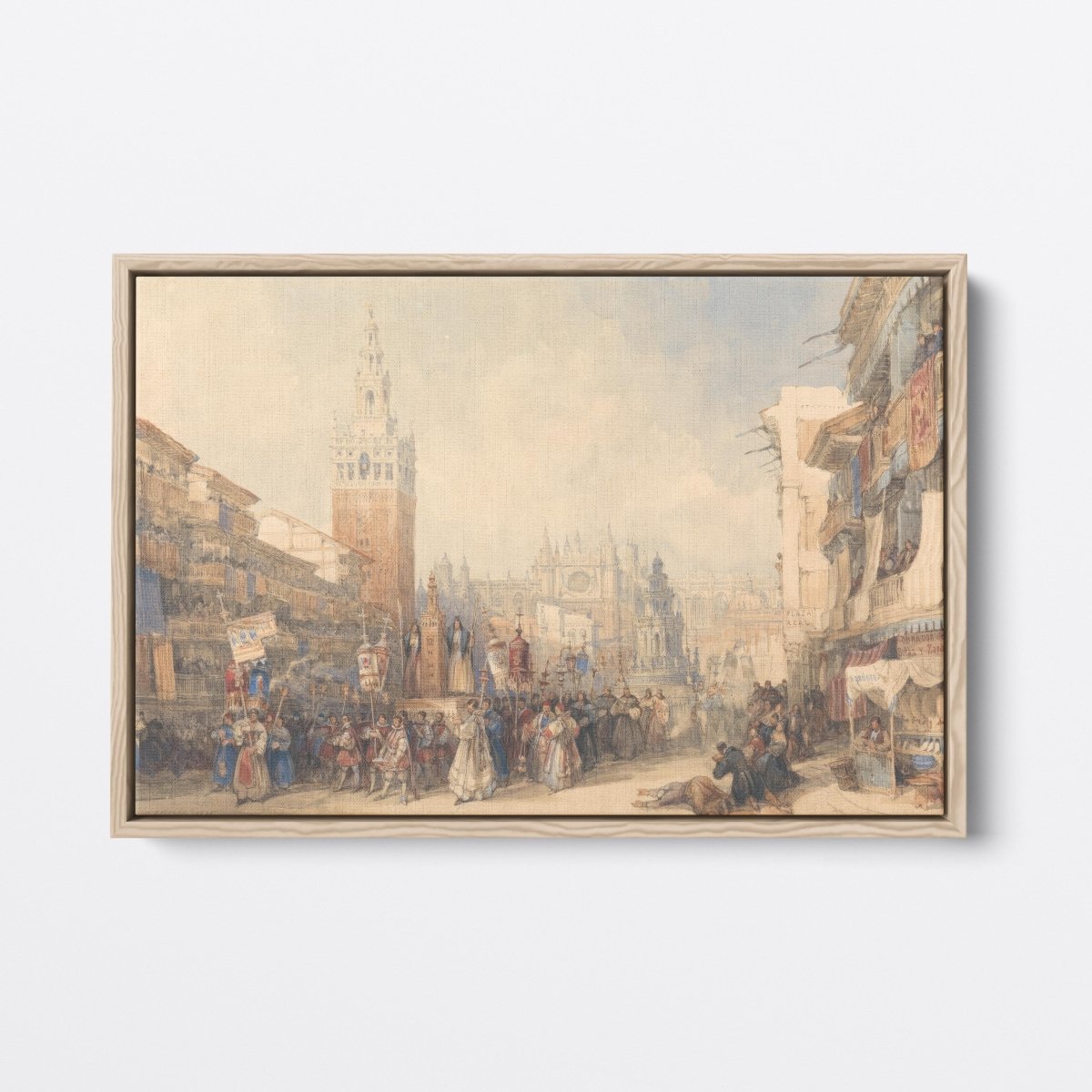 Plaza Real and Procession | David Roberts | Ave Legato Art Prints