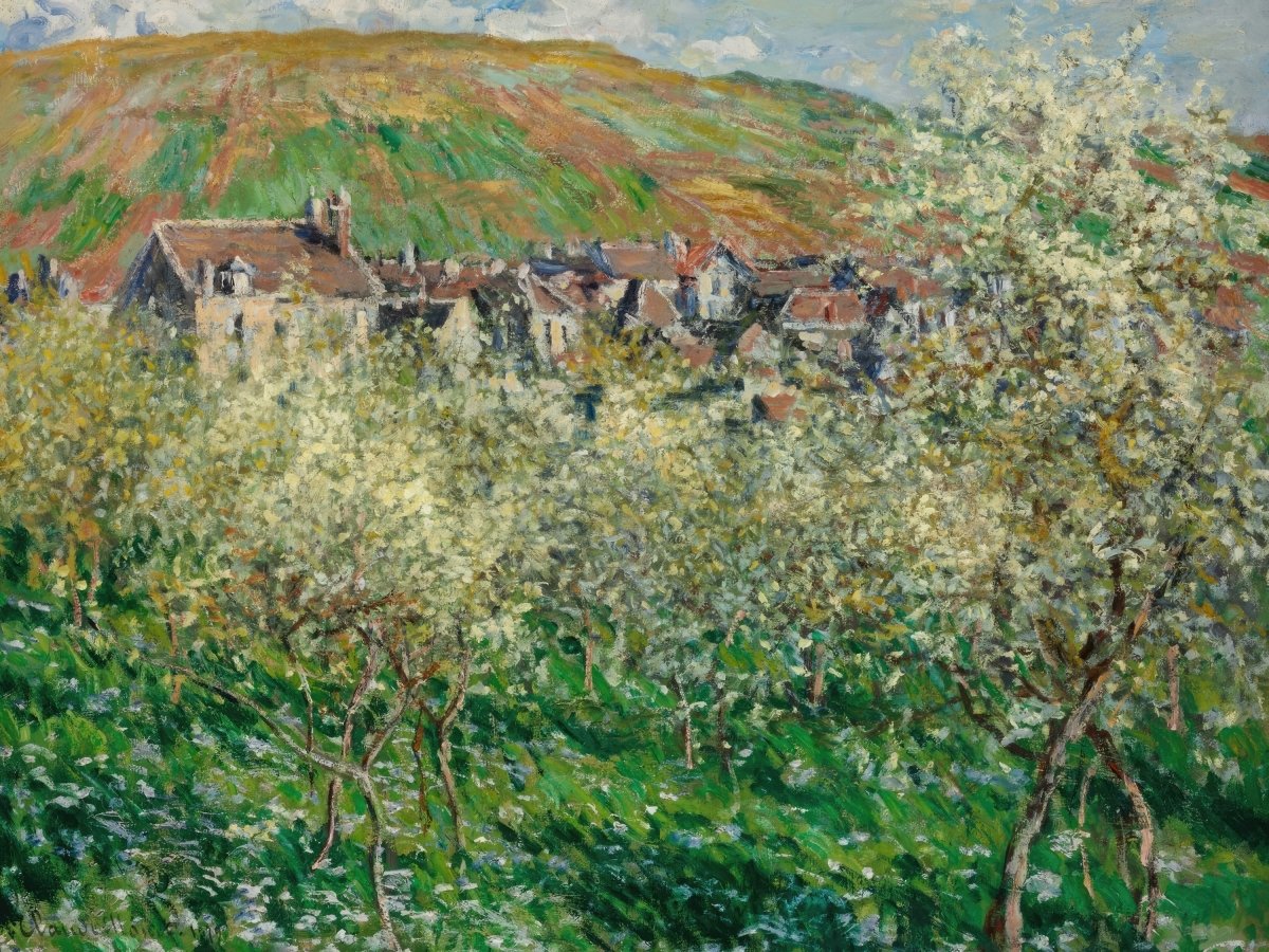 Plum Trees in Blossom | Claude Monet | Ave Legato Art Prints