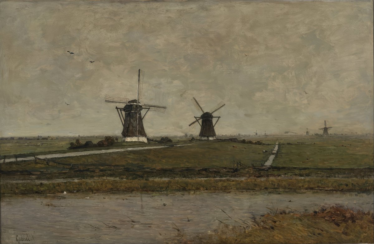 Polder With Mills, Netherlands | Paul Gabriël | Ave Legato Art Prints